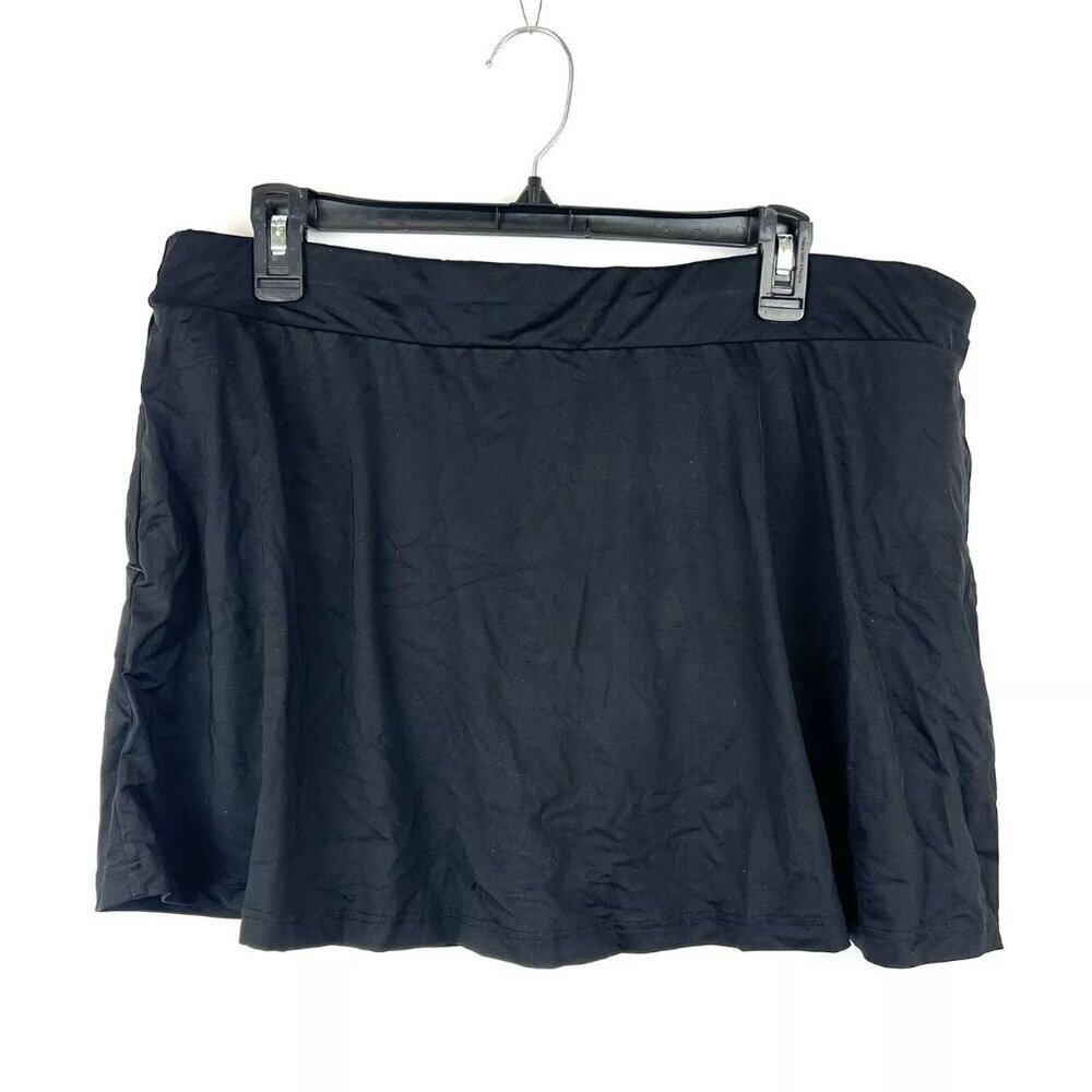 Sea Level Swim Womens Swim Skirt Black Size 14